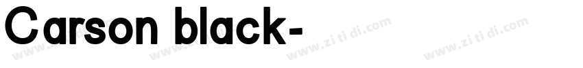 Carson black字体转换